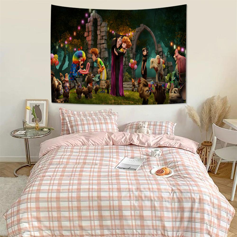 Anime Hotel Transylvania Appeso Arazzo Boemo Arazzi da Parete Boemi Mandala Kawaii Decorazione Stanza