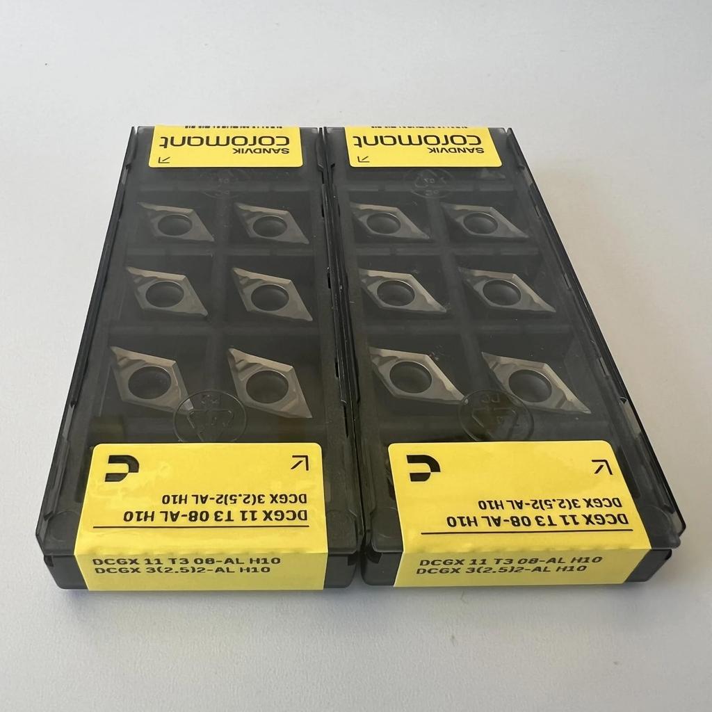 Original Sandvik / DCGX11T308-AL H10 CNC lathe carbide blade tool 10 Pcs