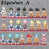 8-21PCS Dragon Ball Set Super Son Goku Vegeta Broly Buu Action Figure Anime Figurines Ultra Instinct Model Gifts Toys Z Round Sensory Compression