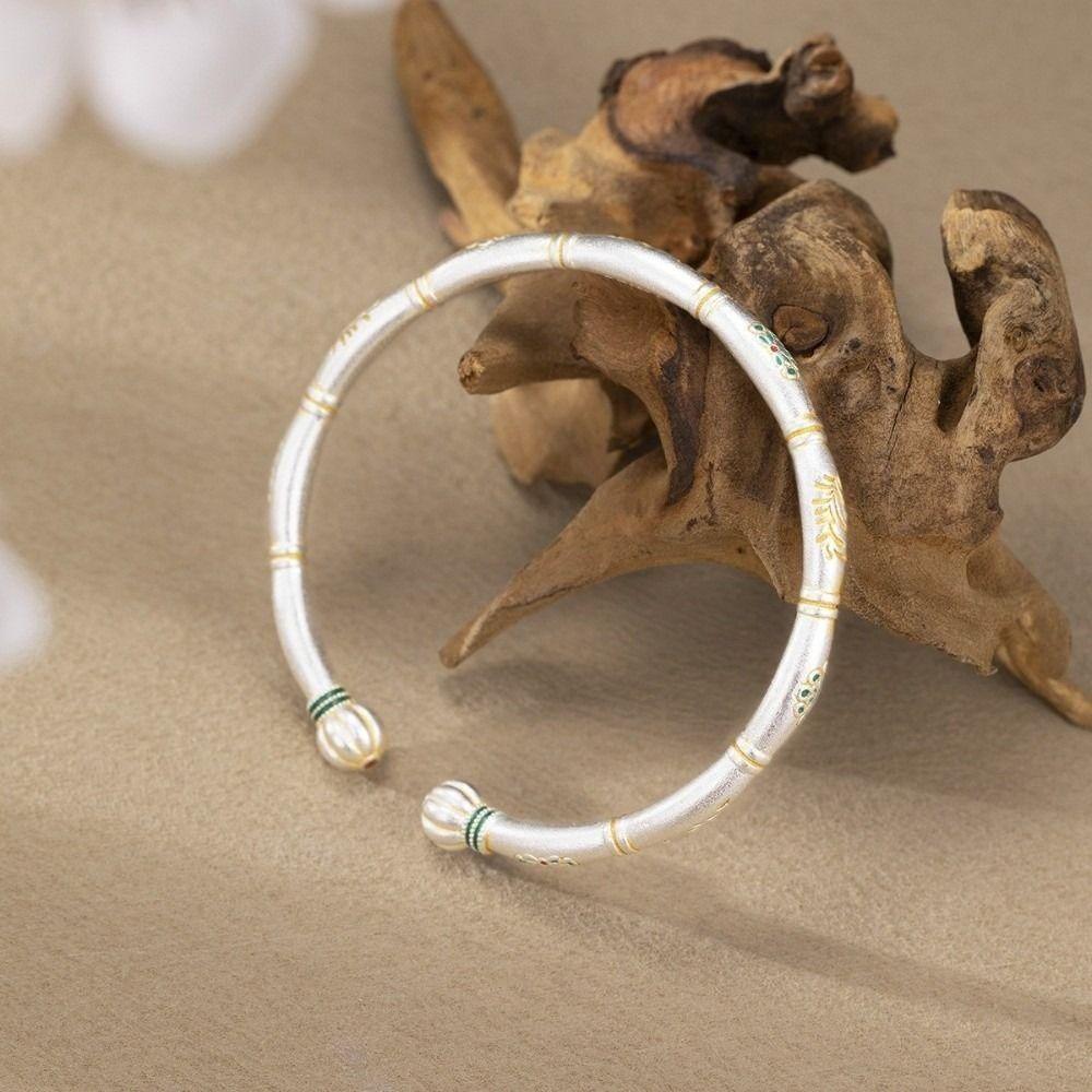 Treasure Phase Flower Women's Enamel Color Bracelet  Banquet Jewelry