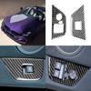 Carbon Fiber Side Door Window Switch Lifter Button Cover Interior Trim Sticker For BMW Z4 E85 E86 2003 2004 2005 2006 2007 2008