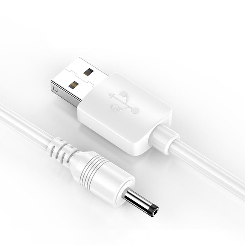 0.5/1/1.5M USB To DC3.5x1.35mm Connector Charging Cable for Electric Toothbrush Speaker Mini Fan