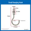 Steel Wire Rope Lock Feeder Safety Hook with Buckle for Picture Hanging