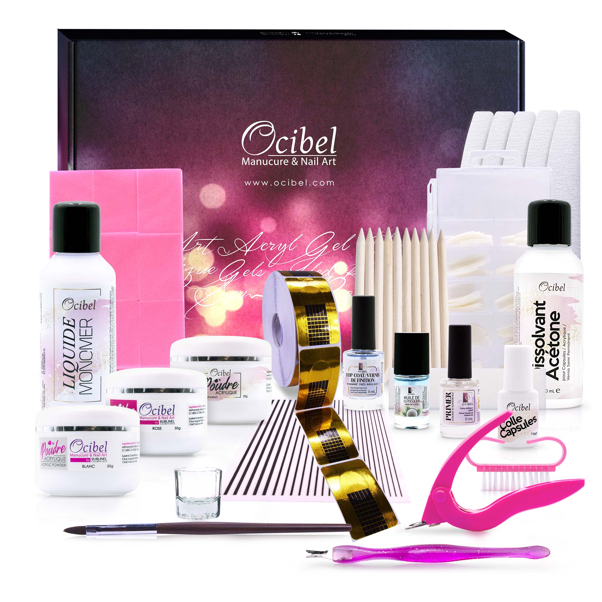 

Повний акриловий манікюрний набір для накладних нігтів