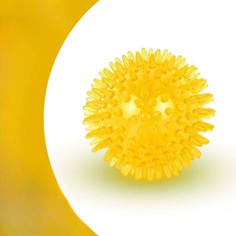 The Toy Ball Bouncy High, Squeaks and Makes A Sound. The Pointed Spiny Ball Is A Floating Dog Toy Ball