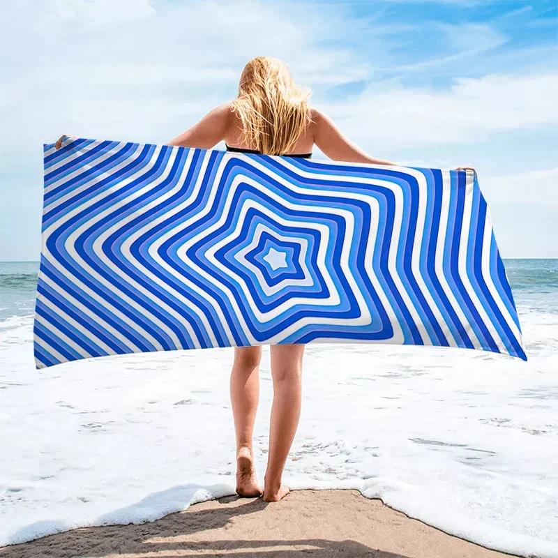 Übergroßes Seestern Strandtuch Dick Sandfrei Mikrofaser Schnelltrocknend Super Saugfähig Tropisches Blatt Baum Sonnenuntergang Schwimmen Sport Handtücher
