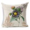 Retro Colorful Flowers Pillows Floral Pillowcase For Home Decorative Decoration Sofa Pillowcase
