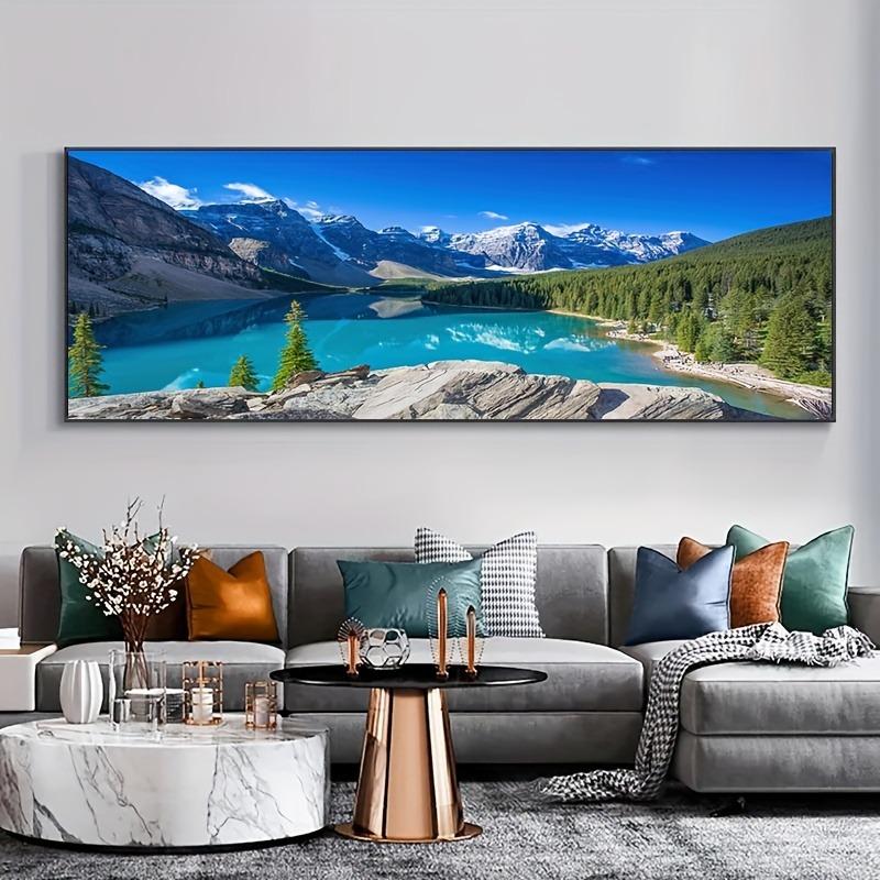 The Rising Sun Over The Mountains, Overlooking The Scenery, Decorative Painting, Living Room Sofa Background Wall, Bedroom Bedside Painting