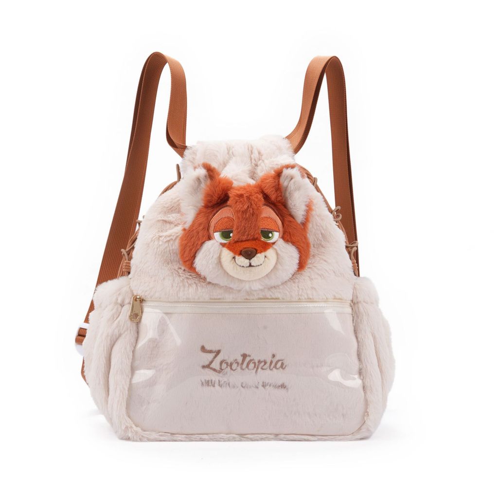 

Zootopia Judy And Nick Plush Backpack With Drawstring Closure For Kids And Teens коричневый