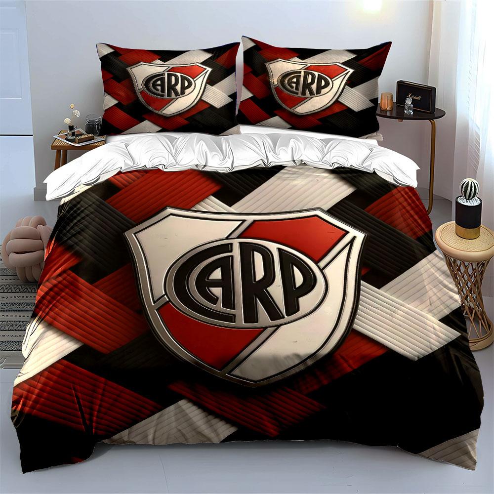 Red Black CARP Logo Bedding Set Bedding Duvet Cover Set Duvet Cover Pillowcases (1 * Duvet Cover 2 * Pillowcases, without duvet insert)