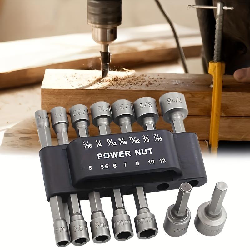 9Pcs14Pcs Hexagonal Handle Impact Non-Magnetic Socket Set Imperial Metric Internal Hexagonal Electric Wrench