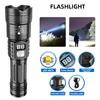 Super Bright LED Flashlight Battery Display USB Rechargeable Light Telescopic Zoom Torch Lamp Outdoor Camping Fishing Lantern