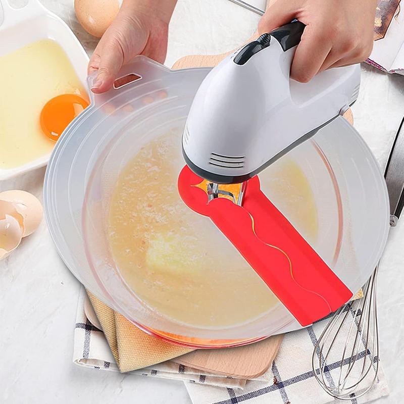 Mixing Bowl Splatter Guard Silicone Mixing Bowl Splatter Screen Egg Baking Bowl Lid Mixer Splatter Cover Anti Splatter Cover