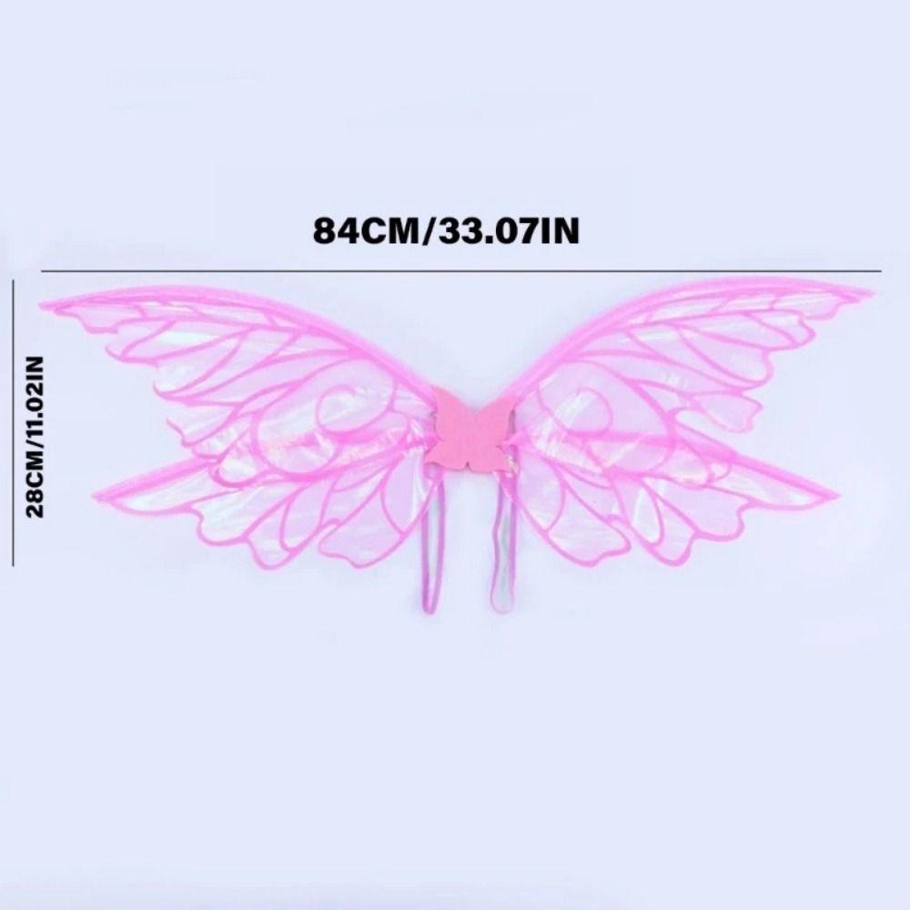 2025 Girl Butterfly Wing Colorful Adult Children Fairies Wing Costume Halloween Decoration Halloween Party Supplies