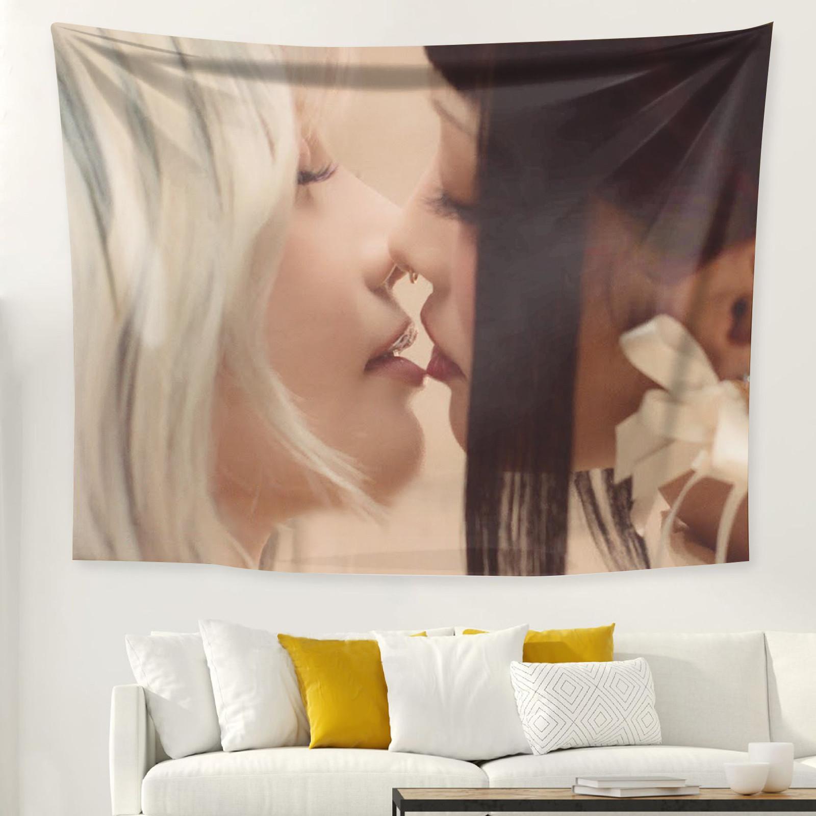 

Печатная фоновая ткань, широкая подвесная ткань, персиковый кожаный бархат, короткие плюшевые декоративные гобелены One Size бежевый