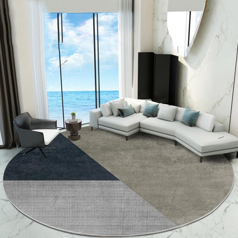 

Ins Splicing Round Carpets for Living Room Bedroom Decor Thickened Non-slip Area Rugs Mats Soft Short Pile 60*60cm