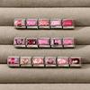 Fashion Pink Printing Cute Dog Cherry Butterfly Ball Italian Charm Links Fit 9mm Stainless Steel Bracelet Girls' DIY Making Gift