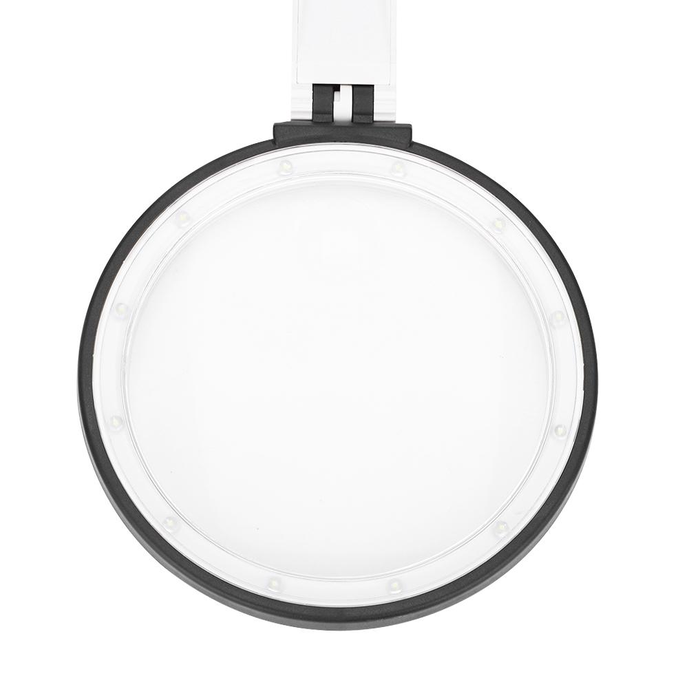 130mm Thick Table Magnifier LED Lighted Magnifying Glass Lamp Magnifier Desk Lamp with