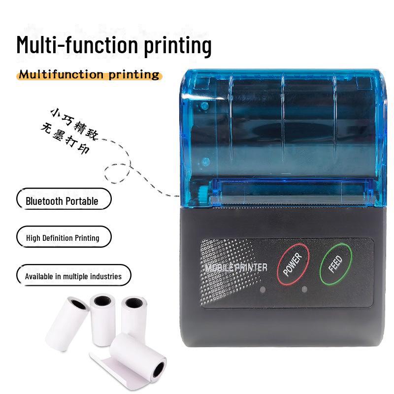 Bärbar 58MM Termisk Bluetooth-skrivare: Handhållen trådlös kvittoskrivare