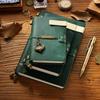 2026 First Layer Cowhide Notebook Genuine Leather Retro Travel Notebook Handmade Loose-leaf Notepad Diary Spot