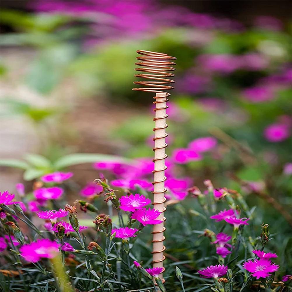 6PCS Electroculture Culture Copper Antenna Long Electroculture Copper Gardening Antennas for Growing Plants Fruits