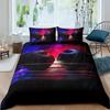 Microfiber Boxing Gloves Athlete Silhouette Queen King Take That Punch Boxing Duvet Cover Sports Games Theme Twin Bedding Set