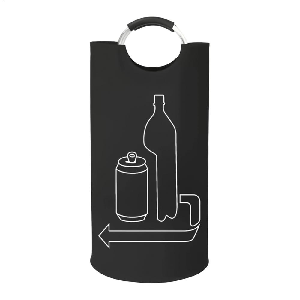

Large Capacity Empty Bottle Storage Basket With Aluminum Handle 115L Wastewater Bottle Collector Bag Folding Recycling Bin