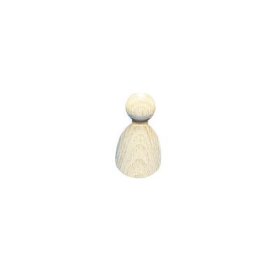 Raw Wood Cone Figurine, Height 28 Mm, 14 Mm