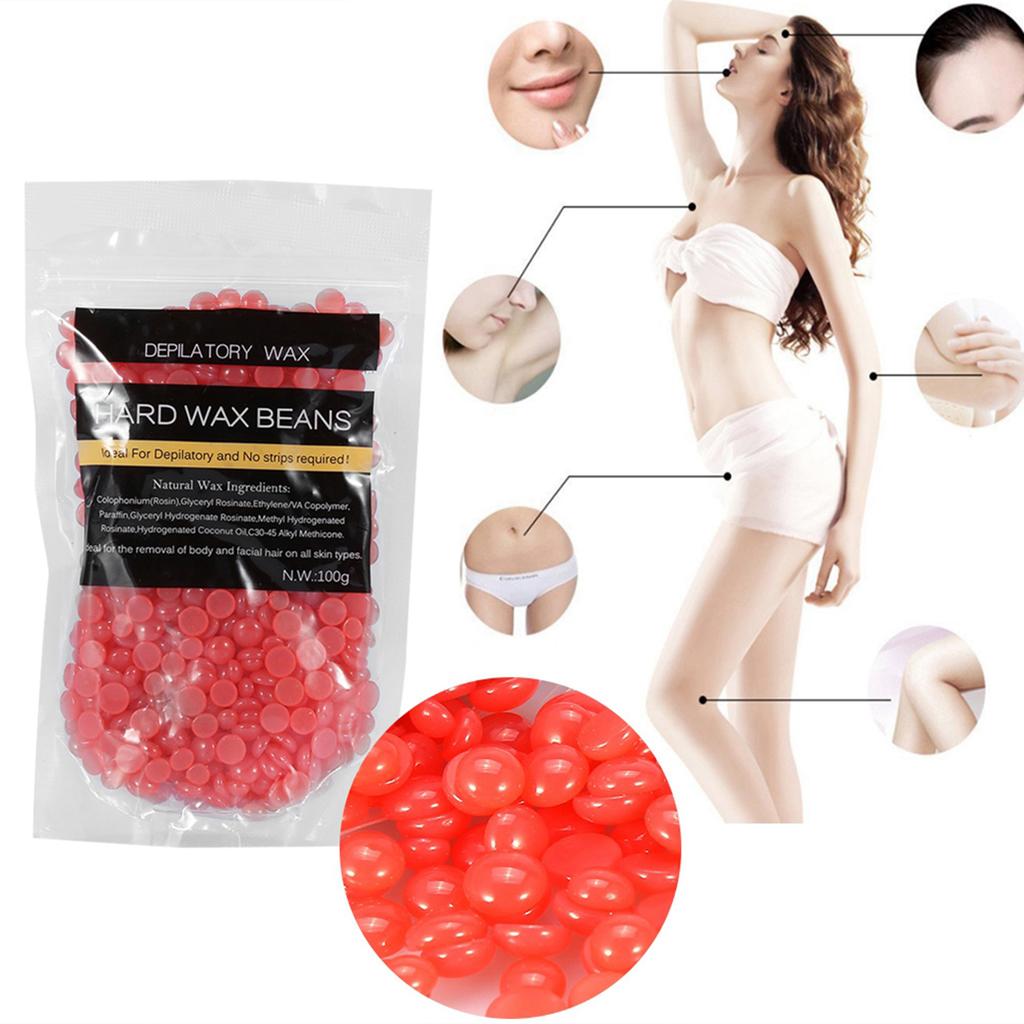 10Types 100g/Bag No Strip Depilatory Arm Leg Hair Removal Hard Wax Waxing Beans