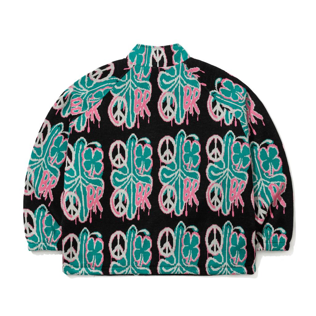 Bsrabbit Piece Br Jacquard Anorak Jacket Black