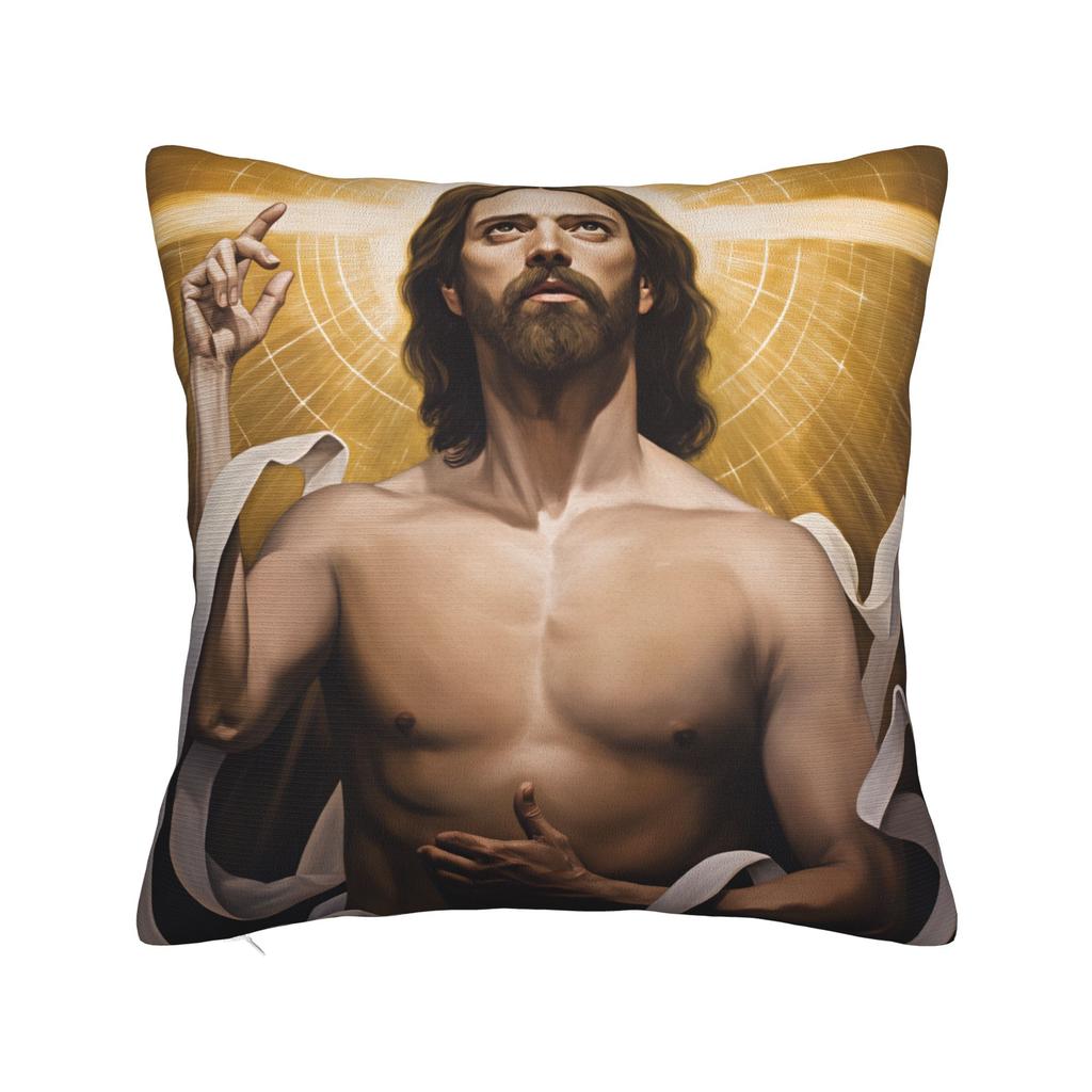 Cristo Jesus Kissenbezug Druck Kissenhülle Für Stuhl Sofa Heimdeko Retro Trendige Kissenbezüge