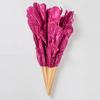 Folding Fan Waterproof 3-layer Petals Bamboo Handle Handheld Chinese Yangge Dance Fan Performance Prop for Performance