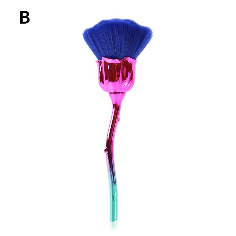Rose Nail Art Dust Brush For Manicure Beauty Brush Blush Powder brushes Fashion Gel Nail Accessories Nail Material Tools