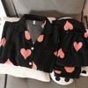 Trendy Print Women's Spring Pajamas Polyester Long Sleeve Pant Female Sleepwear Fashion Classy Home Lounges