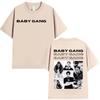 Rapper Baby Gang Album 2026 Merch T Shirt Unisexs Women Retro Fashion  Short Sleeve Tshirts Hip Hop Oversized Tshirt Streetwear