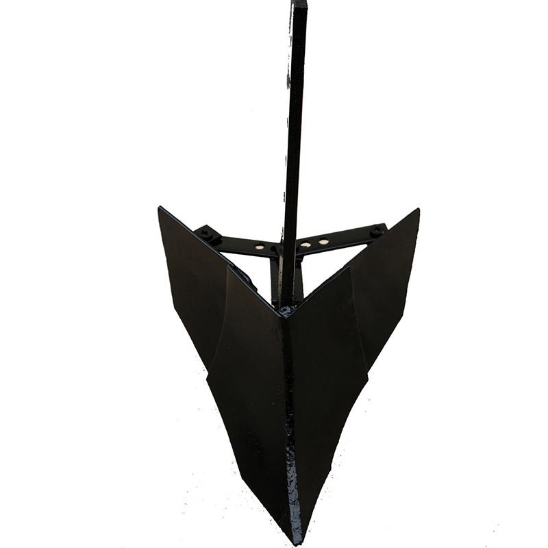 Landwirtschaftliches Mikro-Bodenbearbeitungszubehör Einfacher kleiner Furchenpflugöffner Doppelseitiger Pflug Verstellbare Fräse