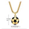 Soccer Shape Casual Soccer Pendants 3D Charm Necklace Fashions Football Necklaces  Boys Girl