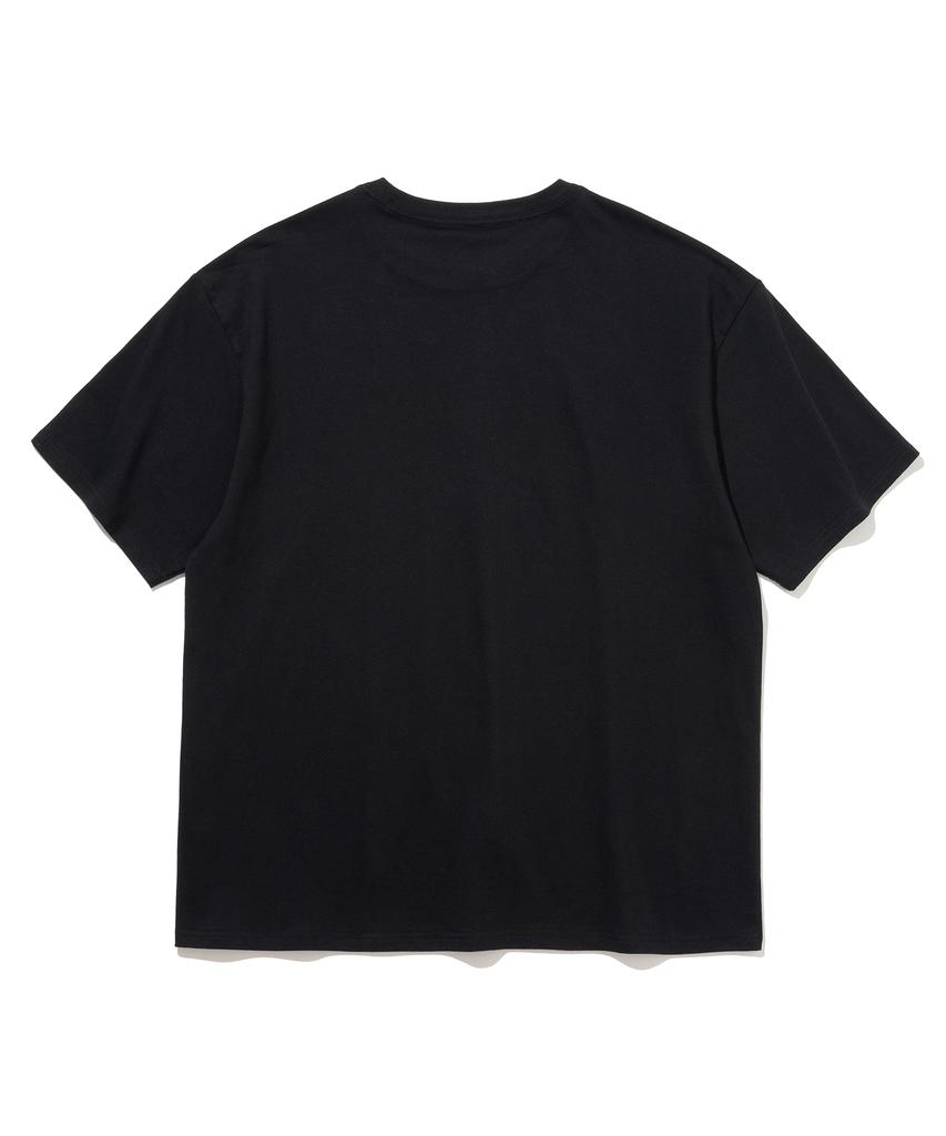 KNITTED Vintage Heart T-Shirt Black-White