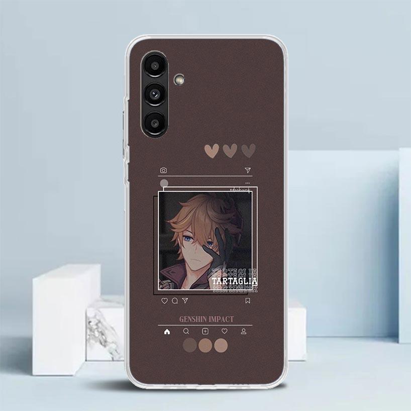 Genshin Impact Cartoon Phone Case For Samsung Galaxy A17 A37 A57 A16 A15 A14 A13 A56 A55 A54 A53 A36 A35 A34 A33 A26 A25 A24 A23