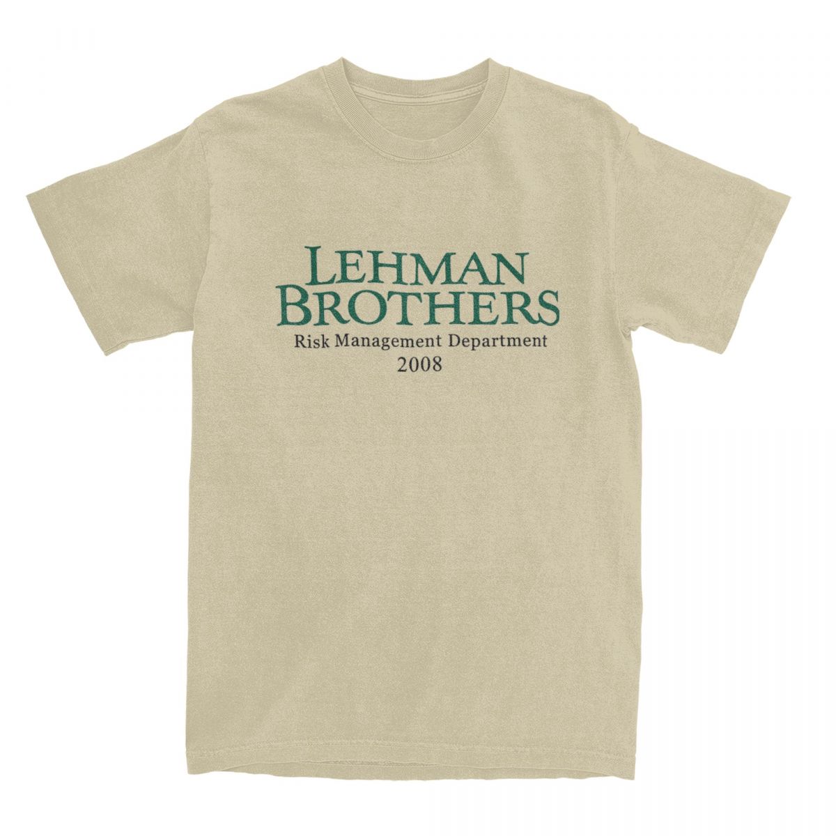 TShirt Lehman Brothers Risk Management 2008 Financial T Shirts Bank Hippie Tee Shirt for Beach Casual Short Sleeve Tees S
