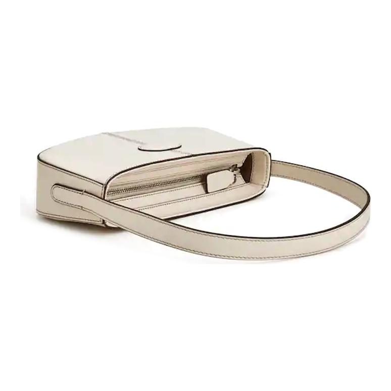 Tods Classic Logo Print Leather Shoulder Bag Women Bags White XBWDMBC01L0XPAC016