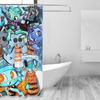 Finn Cartoon Neuheit Dandy's Welt Duschvorhang Badezimmer Polyester Wasserdicht Badvorhänge Mit Haken
