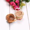 10pcs Small Baskets Wovens Basket with Handle Miniature Creatives Craft Supplies