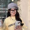 Winter Damen Koreanische Version Kaninchenfell Baskenmütze Warme Gestrickte Wollmütze Warmhalten