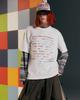 THEMUSEUMVISITOR Color Typo Slub T-Shirt (White)