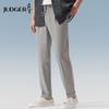 Judger Herren Lyocell Leinen Business Casual Hose