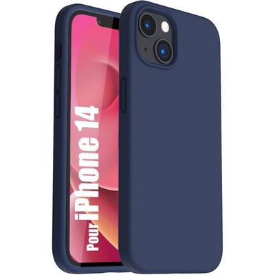 Protective Case - E.F.CONNECTION - for iPhone 14 - Ultra Slim TPU Silicone - Anti-Scratch - Navy Blue