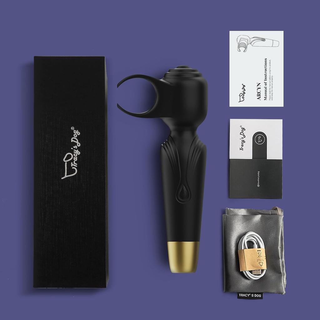 AV Wand Vibrator for Men Women Couple Penis Vibrators Male Masturbator Adult Sex Toys 2 In 1 for Nipple Clitoral Stimulation 18+