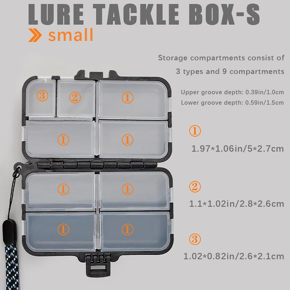 

Double layer fishing bait box, portable large fake bait accessory bag, outdoor fishing accessory storage box