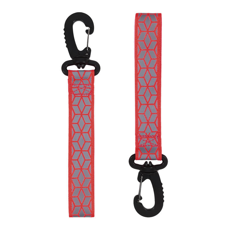 2Pcs High Visibility Reflective Keychain - Double-sided Safety Strip, Suitable for Night Running and Cycling